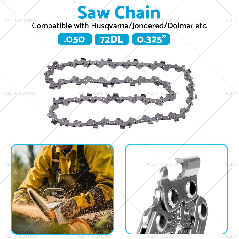Semi Chisel 325. 050 72DL Chainsaw Chain Suitable for Husqvarna Jondered Makita-3