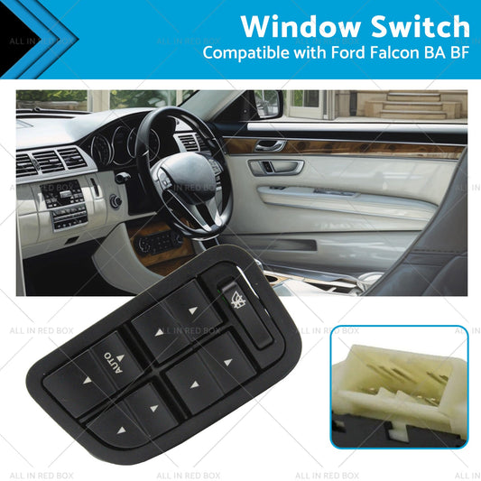 Power Window Switch with Illumination Suitable for 2002-2008 Ford Falcon BA BF-0