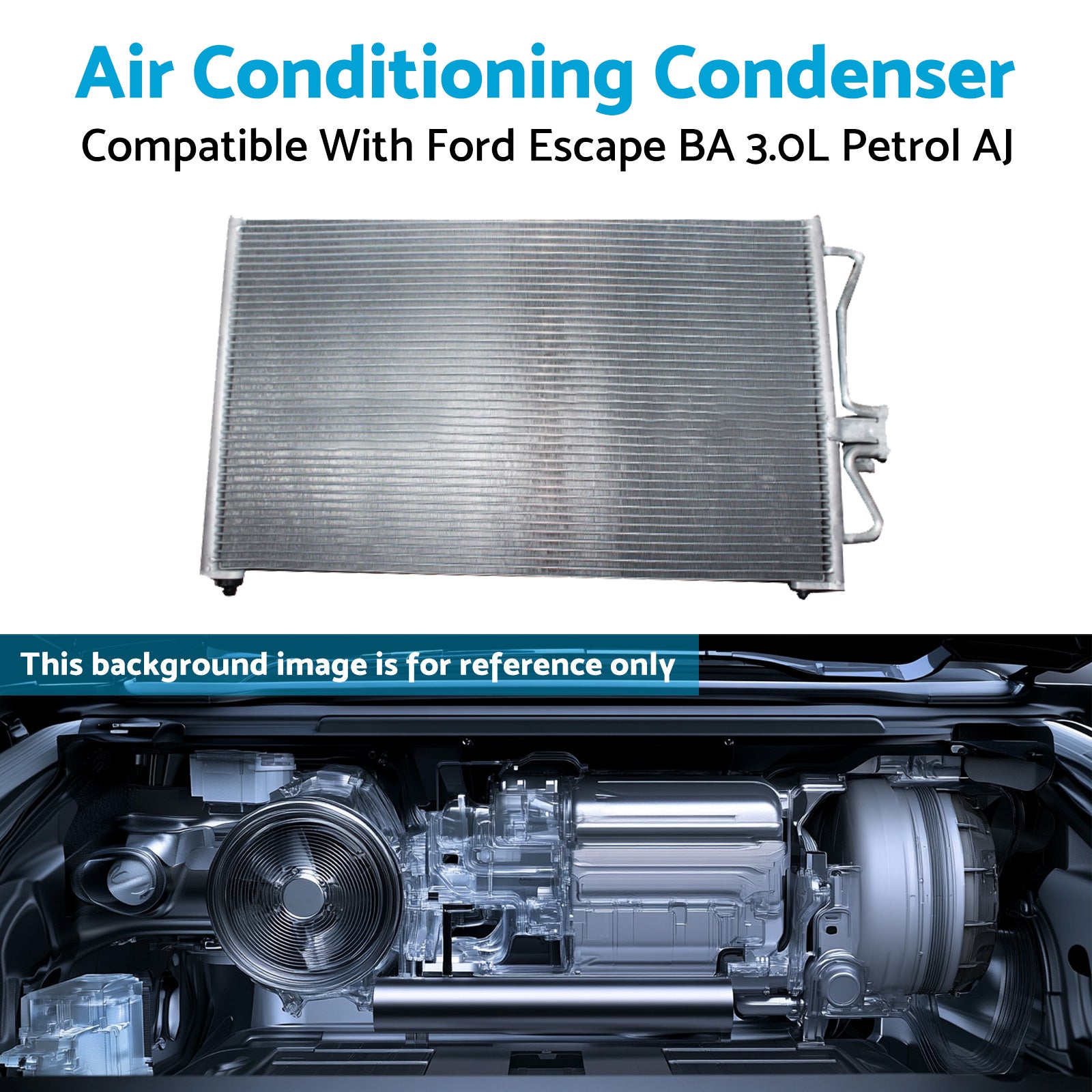 AC Condenser Suitable For Ford Escape BA 3.0L Petrol AJ 2001-2003-4