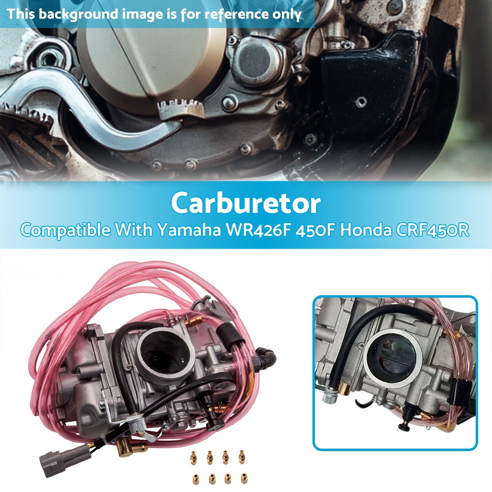 Carburetor Suitable For Yamaha WR400F 426F 450F YZ400F Honda CRF450R CRF450X-2