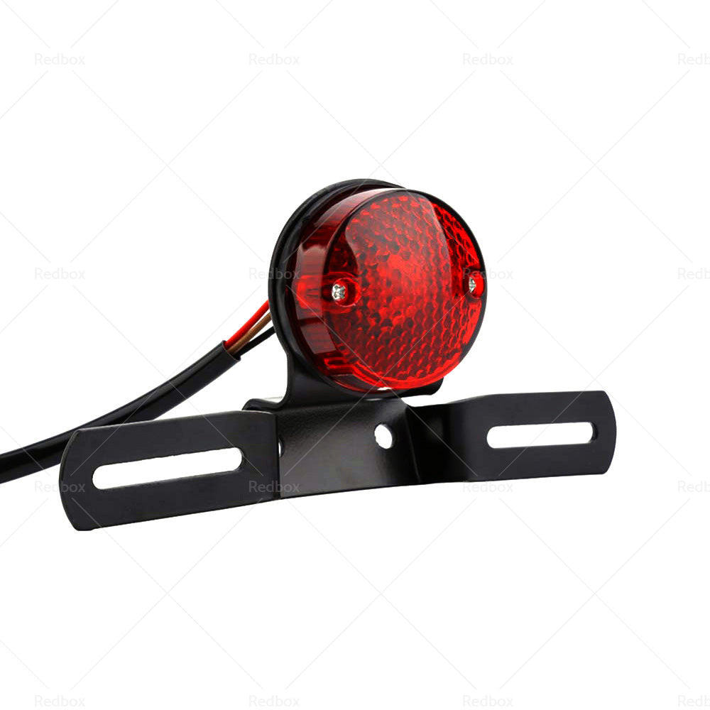 Motorcycle Tail Brake Light Number License Bulb Retro Rear Stop Lamp Universal-2