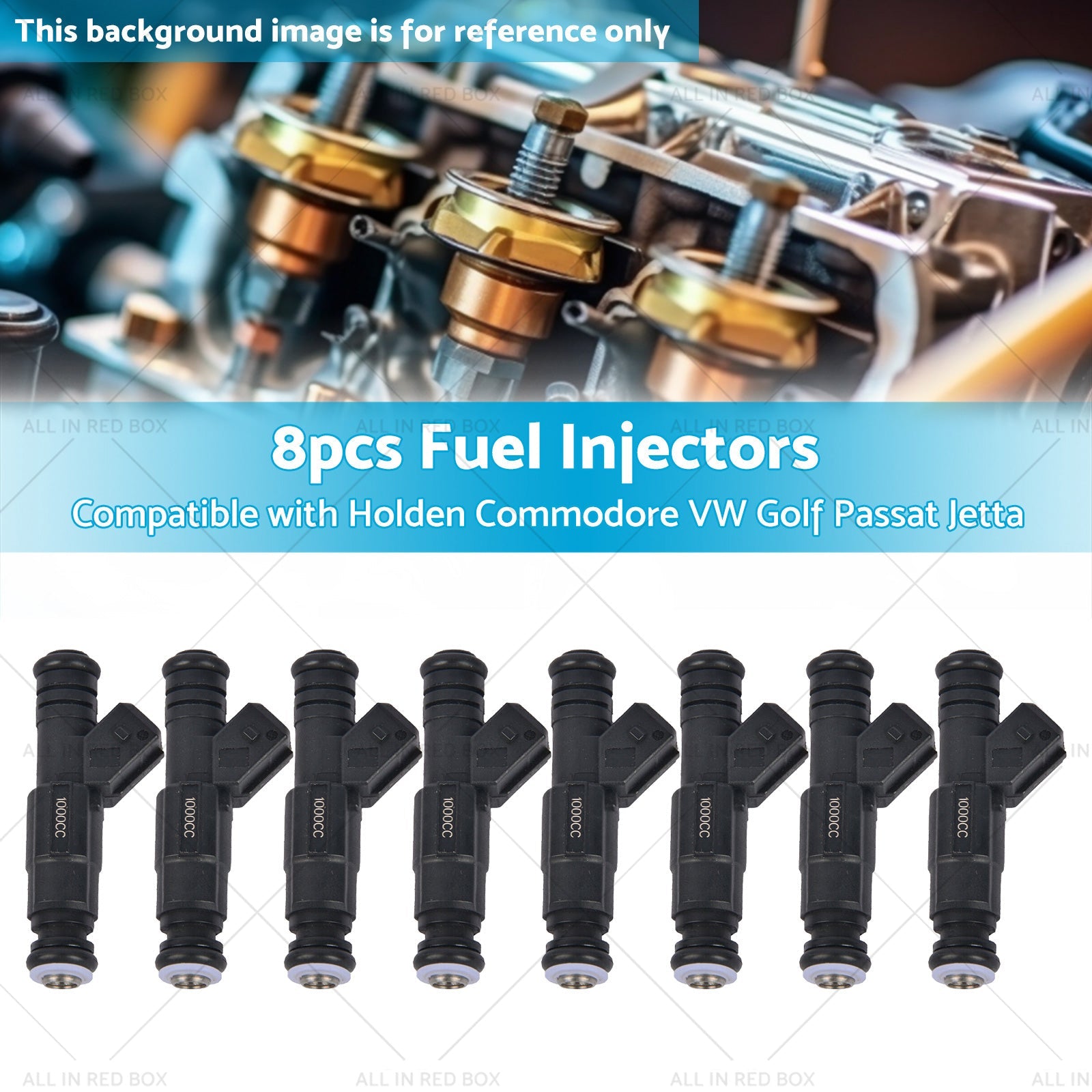 8pcs 1000cc Fuel Injectors Suitable for LS1 HSV Gen 3 XR8 Commodore VN to VY V6-2