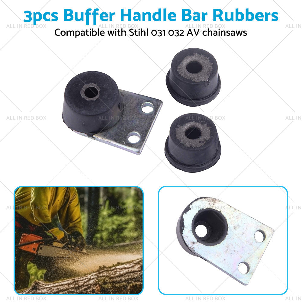 3PCS Buffer Handle Bar Rubber Suitable for Stihl 031 032 AV Chainsaw-3