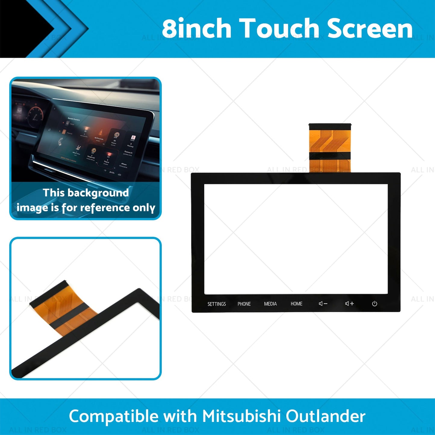 8inches Touch Screen Suitable For 2020 21 22 Mitsubishi Outlander 8740A098-1