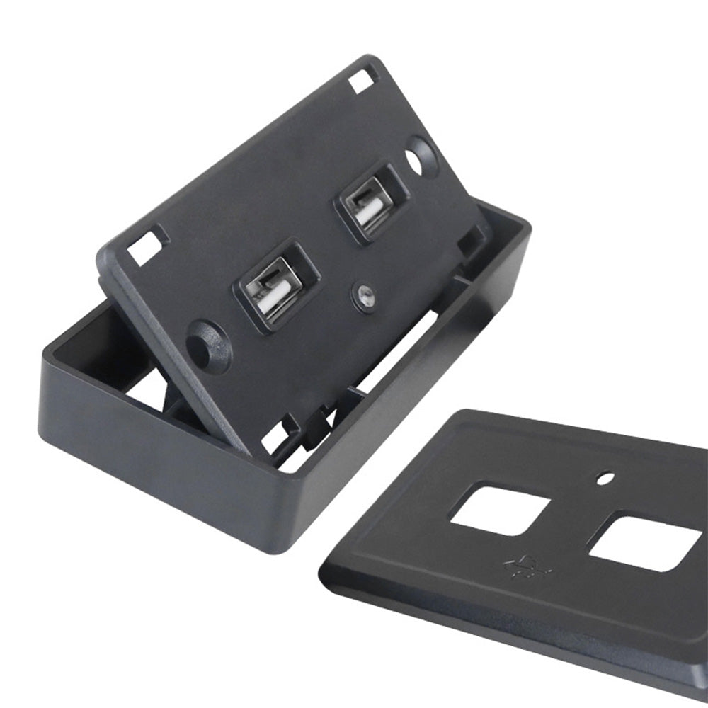 Dual USB Port Fast Charger Socket Power Outlet Panel 3.1A Suitable For Motorcycle Car RV-2