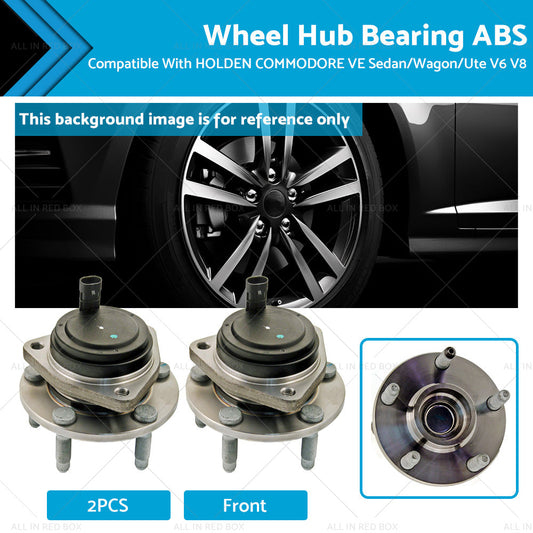 2PCS Front Wheel Hubs Bearing ABS Suitable For Holden Commodore VE V6 V8-0