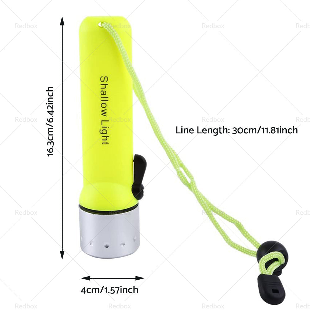 2pack Waterproof Bright LED Scuba Diving Underwater Flashlight Torch Light Lamp-4