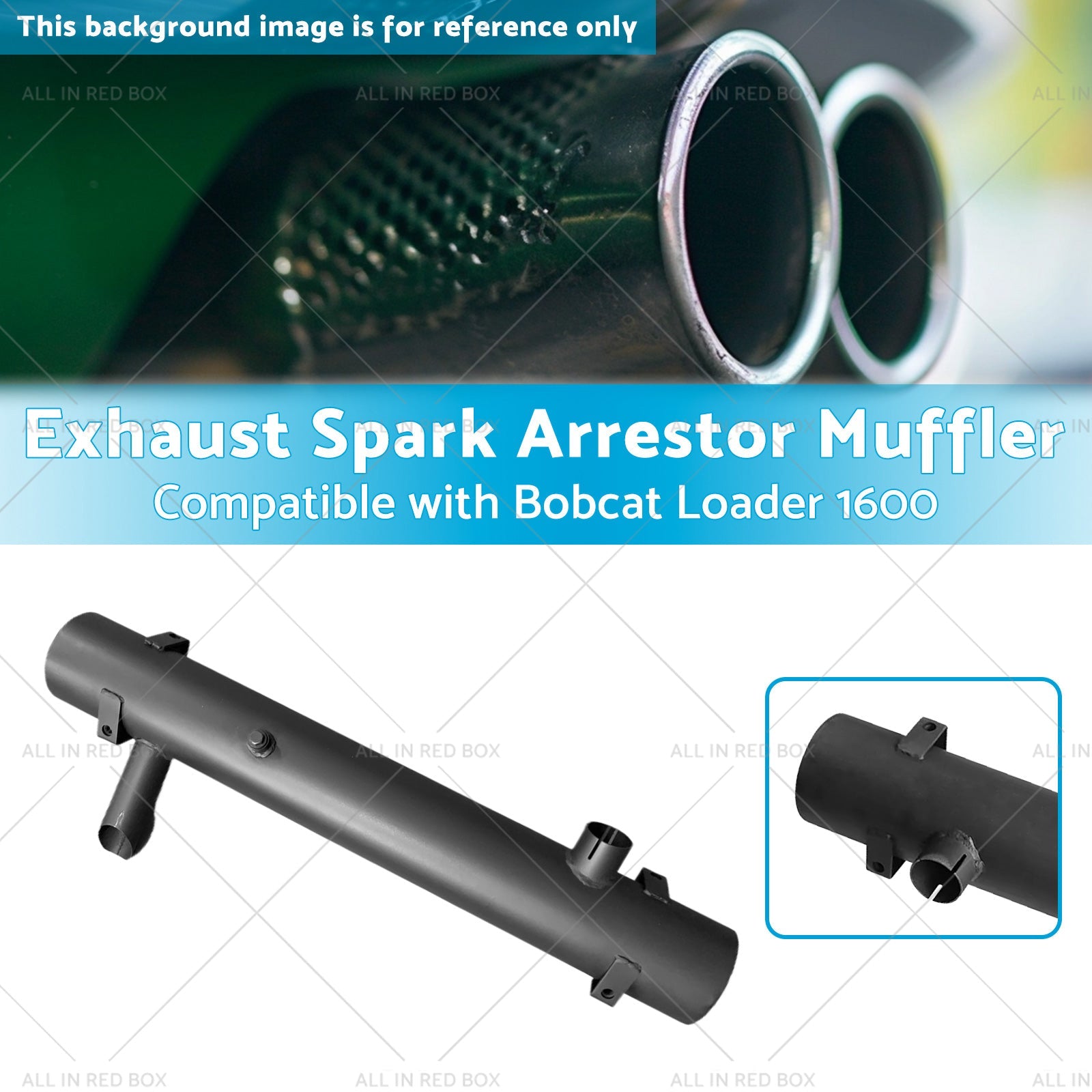 6514737 Exhaust Spark Arrestor Muffler Suitable for Bobcat Loader 1600 642 643-2