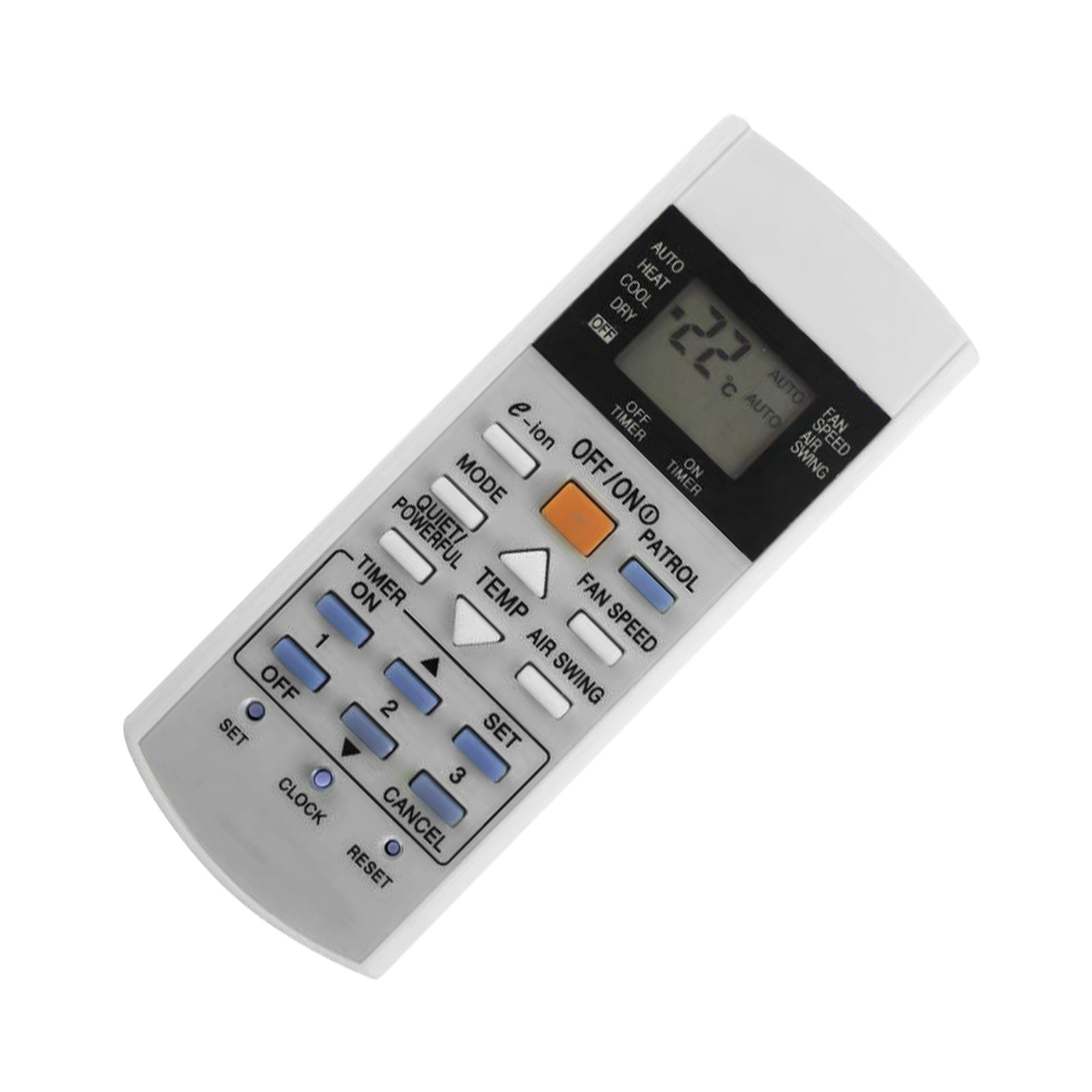 Air Conditioner Remote Replacement Suitable For Panasonic Models A75C3012 & A75C3762 (Type A or C)-0