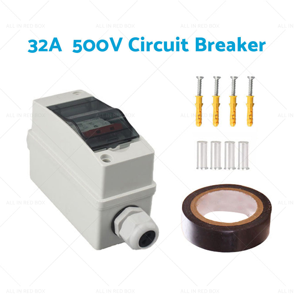 PV Disconnect Box DC500V 32A/63A 2P Circuit Breaker Solar System Isolator Switch-5