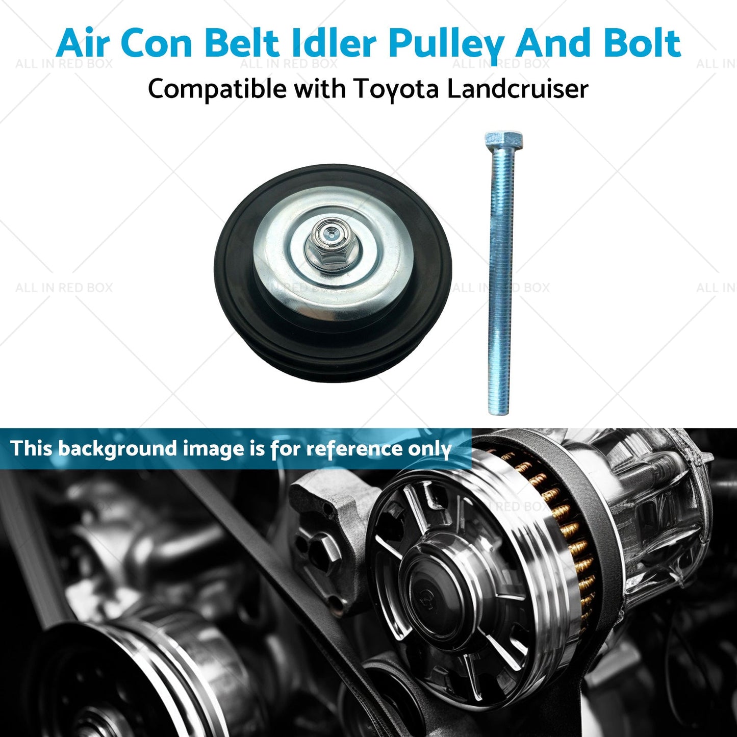 Air Con Belt Idler Pulley And Bolt Suitable for Landcruiser HZJ80 HZJ105 90-99-4
