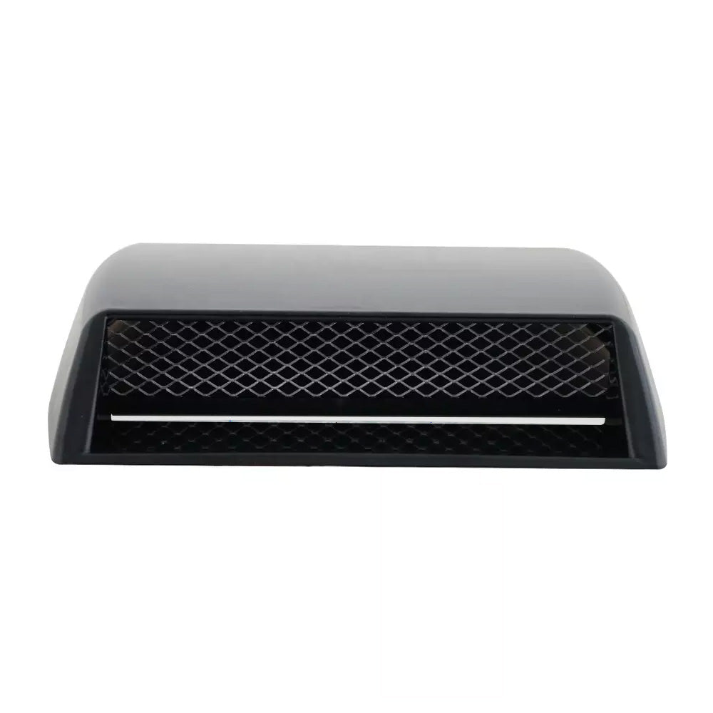 Universal Car Air Flow Intake Scoop Bonnet Hood Cover Black ABS Plastic-3