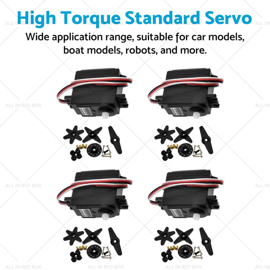 4x High Torque Standard Servos For Futaba S3003 RC Car Plane Boat Helicopter-1