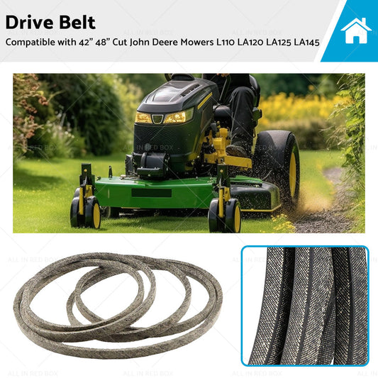 Drive Belt Suitable For 42 inch  48 inch  Cut John Deere Mowers L110 LA120 LA125 LA145-0