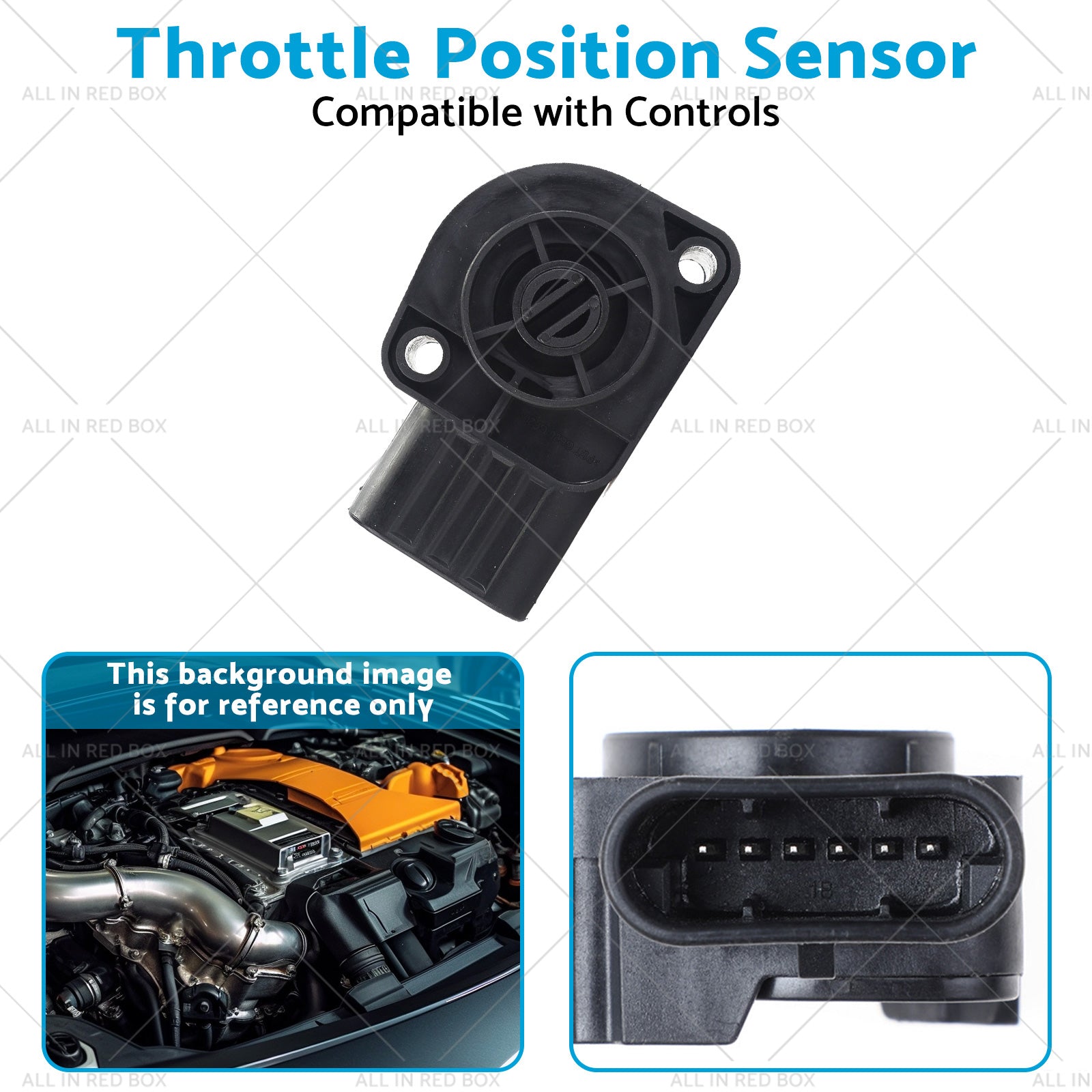 1x Throttle Position Sensor Suitable for Controls 131973 133284 2603893C91-4