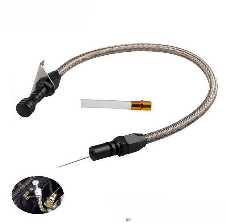 Flexible Stainless Transmission Dipstick for Chevy GM TH350 Tranny SBC BBC Trans-0