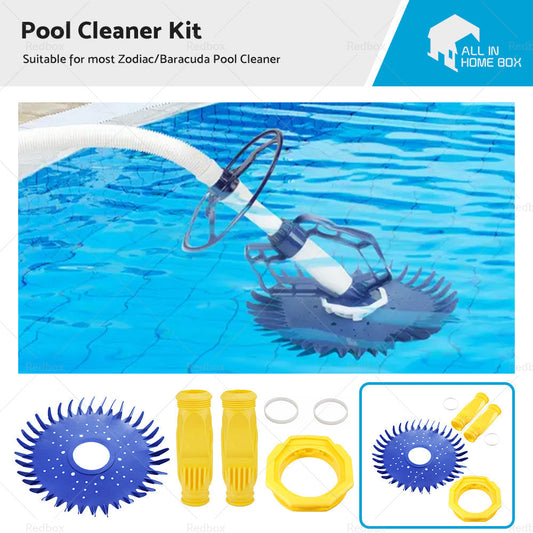 Suitable For Zodiac Baracuda Pool Cleaner Kit 2X Diaphragm 1X Skirt or Disc 1X Foot-0