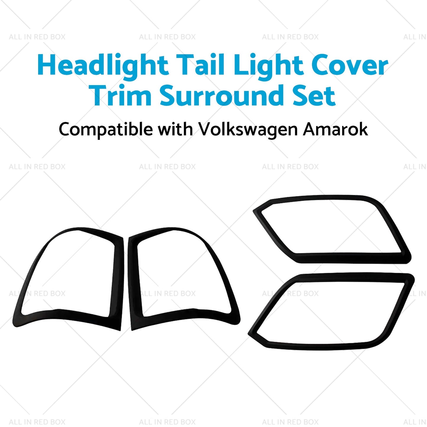 Headlight Tail Light Cover Trim Surround Set Suitablefor Volkswagen Amarok 09-22-3