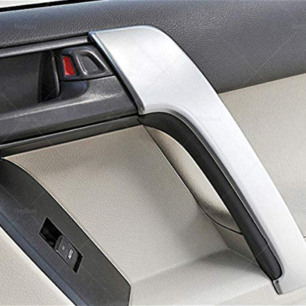 4PCS Matte Front Door Armrest Cover Trim Suitable For Land Cruiser Prado J150-4