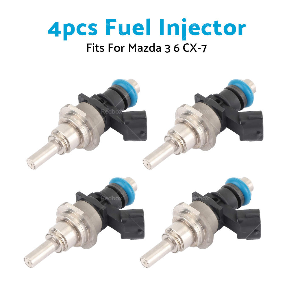 4PCS Fuel Injector Suitable For Mazda 3 BK 6 CX7 L3 2. 3L DOHC Turbo E7T20171-3