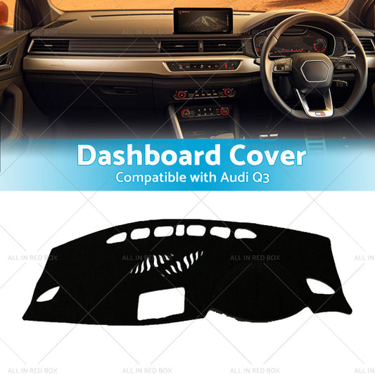 Non-Slip Dash Mat Suitable For Audi Q3 8U Series 2012-2018 Dashboard Cover Black-1