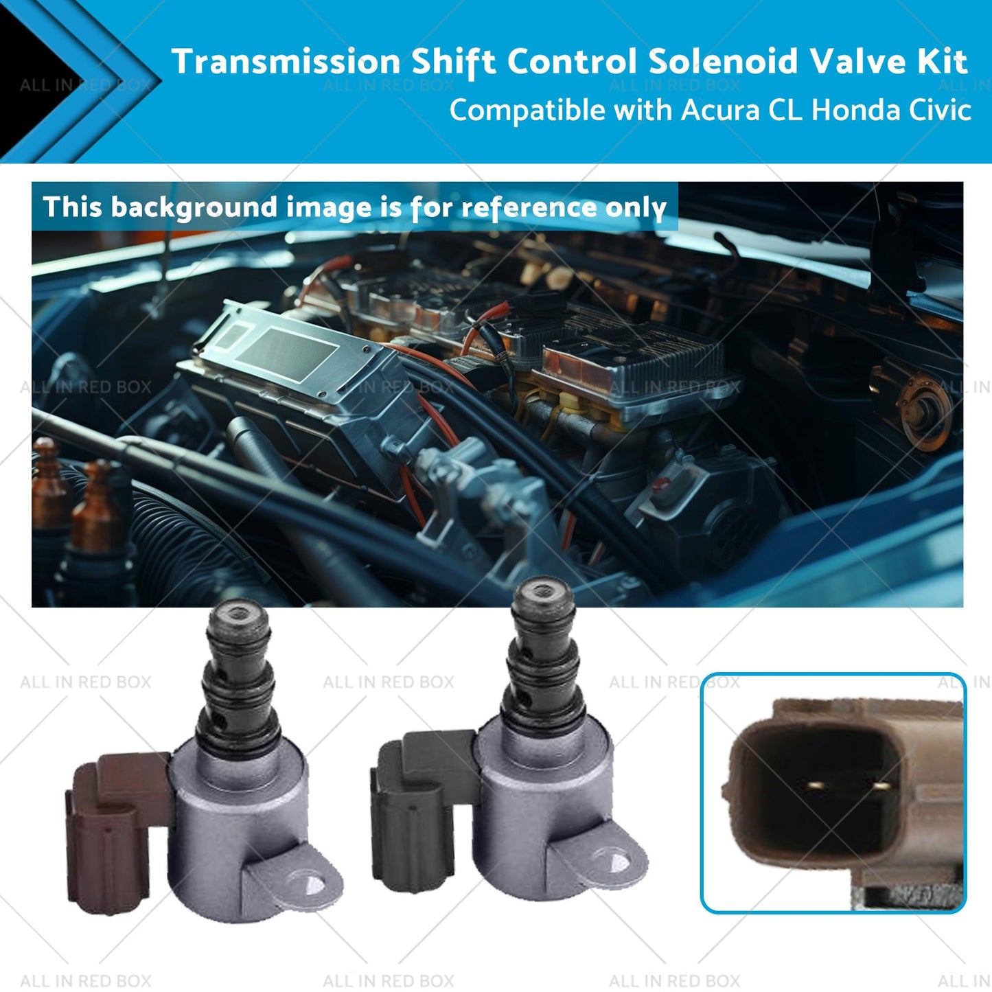 Transmission Shift Control Solenoid Valve Kit Suitable for Honda Civic Acura CL-0