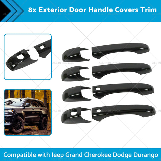 8pcs Exterior Door Handle Covers Trim Suitable for Jeep Grand Cherokee Chrysler-1