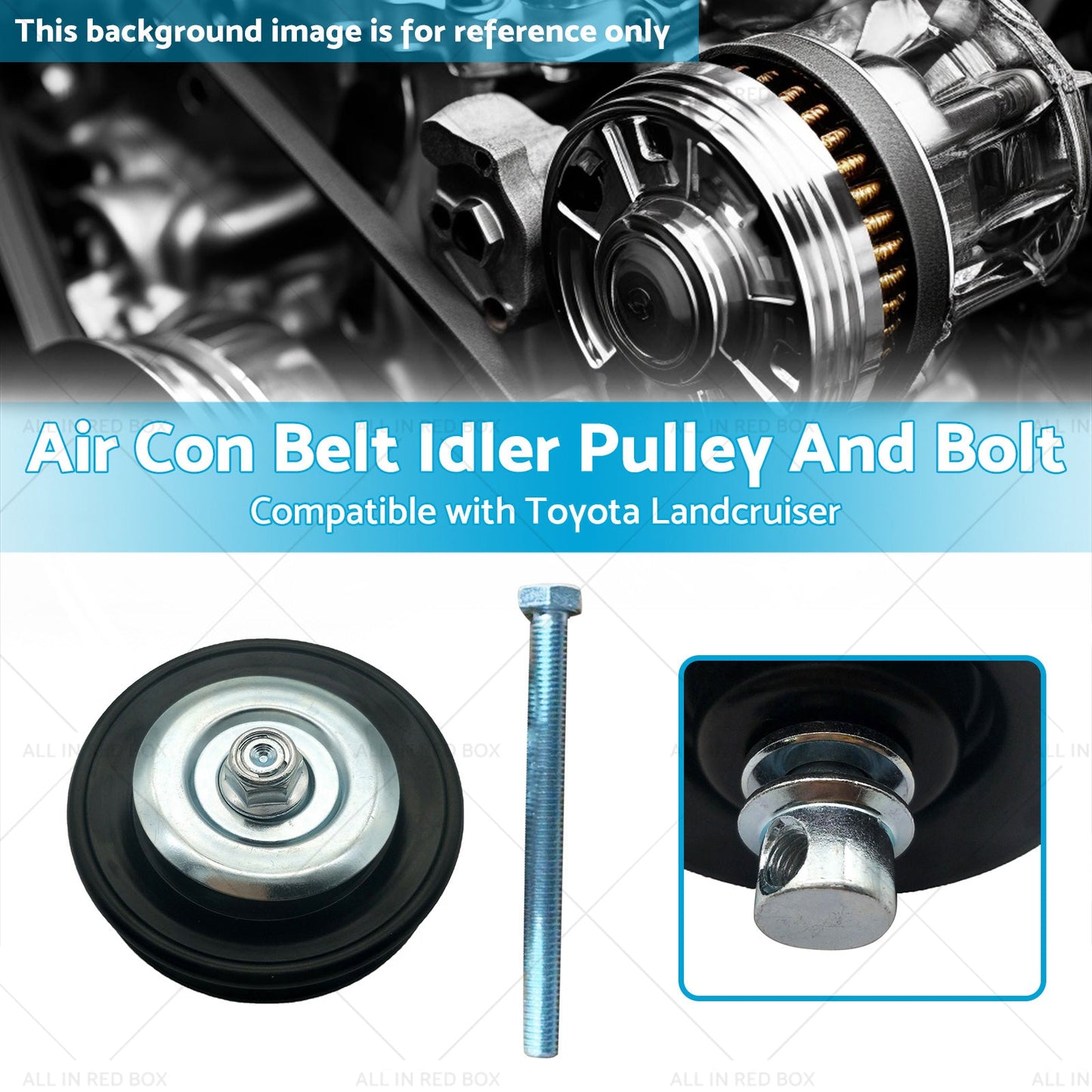 Air Con Belt Idler Pulley And Bolt Suitable for Landcruiser HZJ80 HZJ105 90-99-2