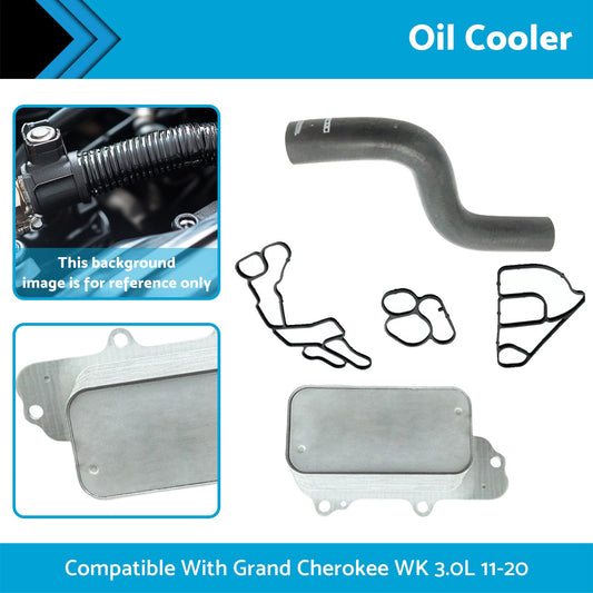 Aluminum Oil Cooler Suitable For Jeep WK 3.0L Diesel EXF Engine 2011-2020-0
