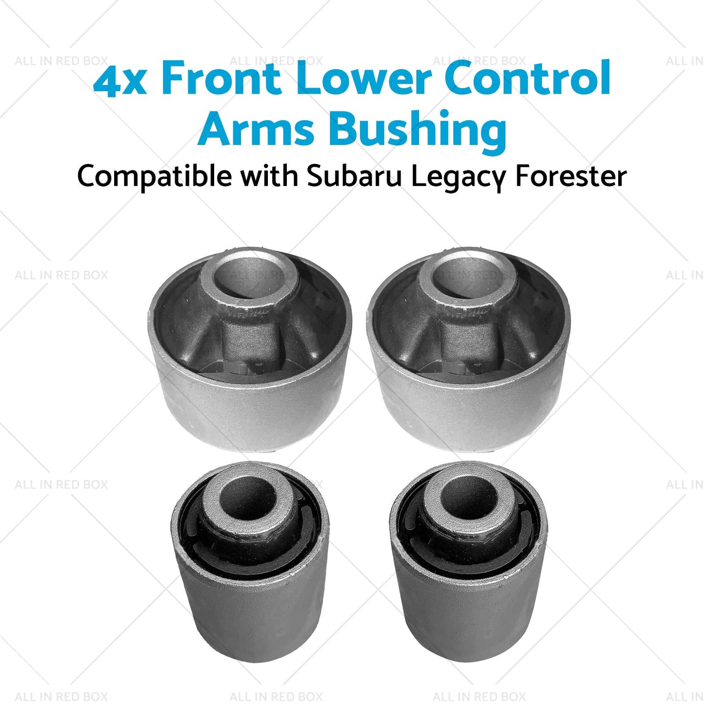 4PCS Front Lower Control Arms Bushing Suitable for Subaru Legacy Forester 03-17-3