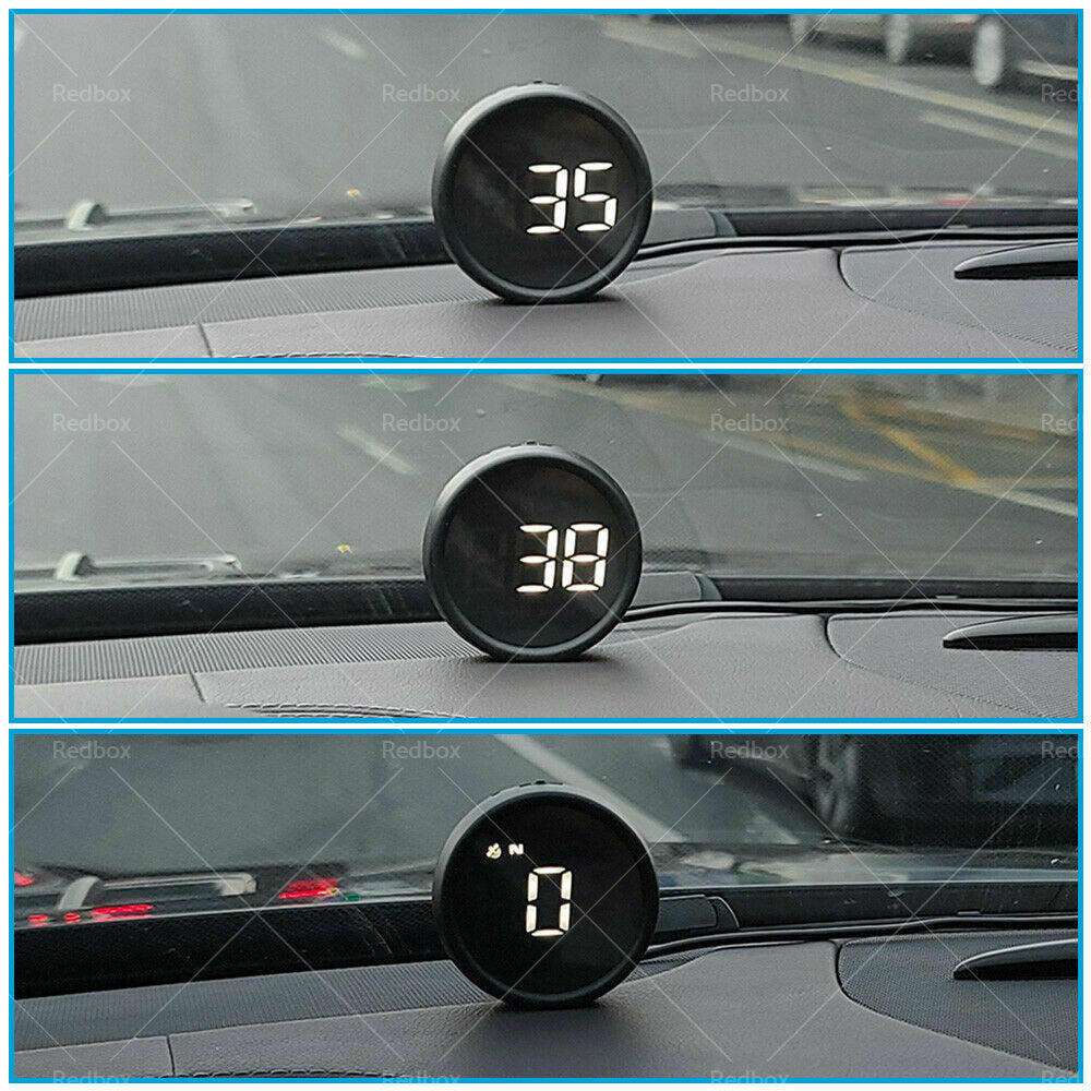 Car Digital Speedometer GPS Head Up Display MPH or KM Overspeed Tired Warning Alarm-3