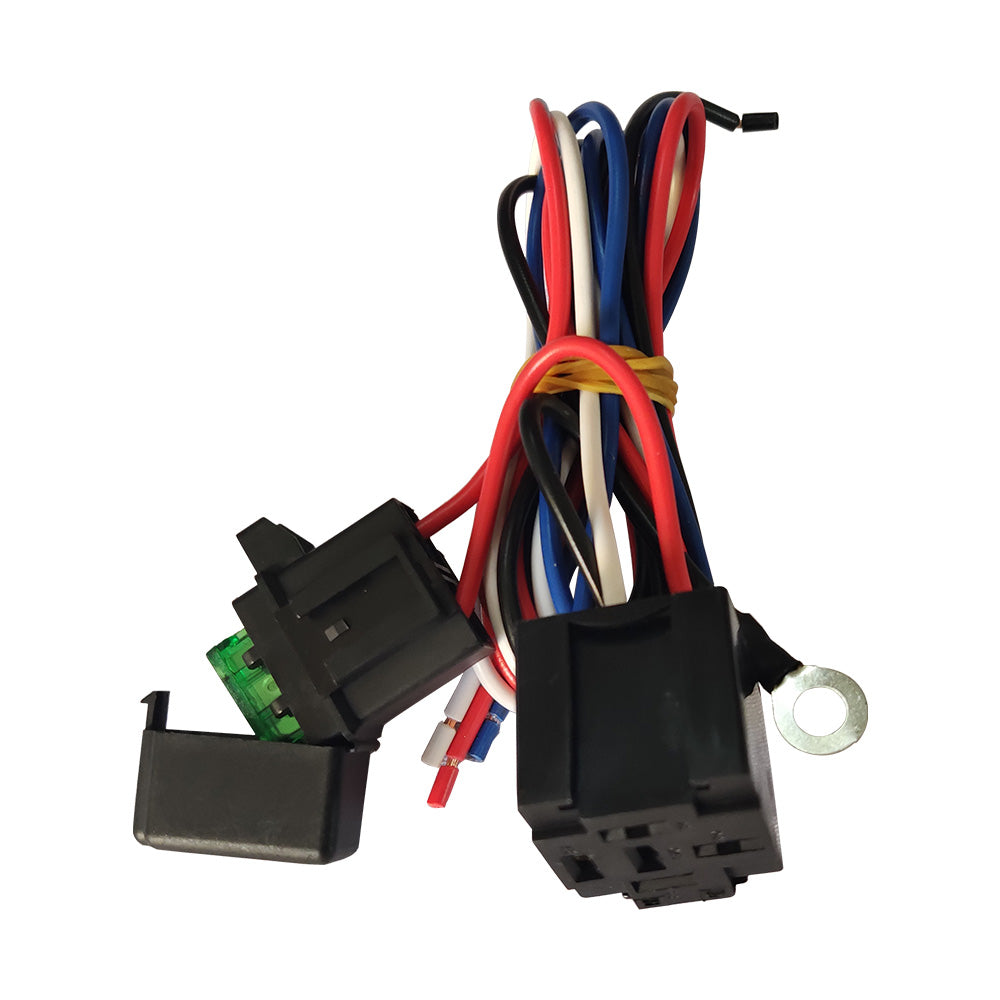 Thermo Radiator Fan Sensor Temp Controller Switch 12V DC Wiring Relay-3