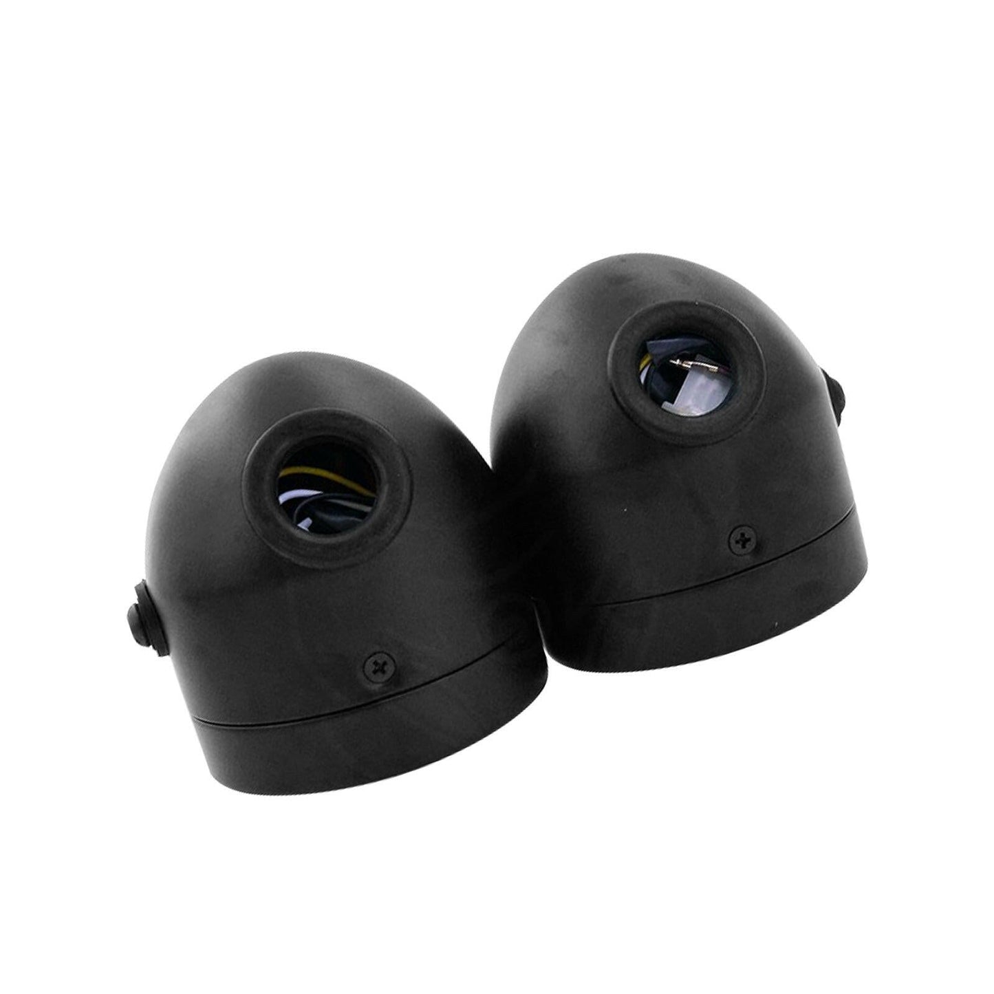 Black Twin Universal Headlight Dual Lamp Suitable For Motorcycle Street Fighter-3