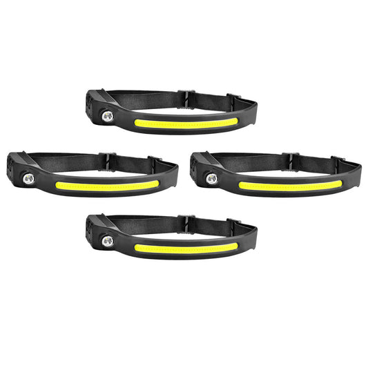 Waterproof COB LED Headlamp Motion Sensor Head Torch USB Rechargeable Headlight-1