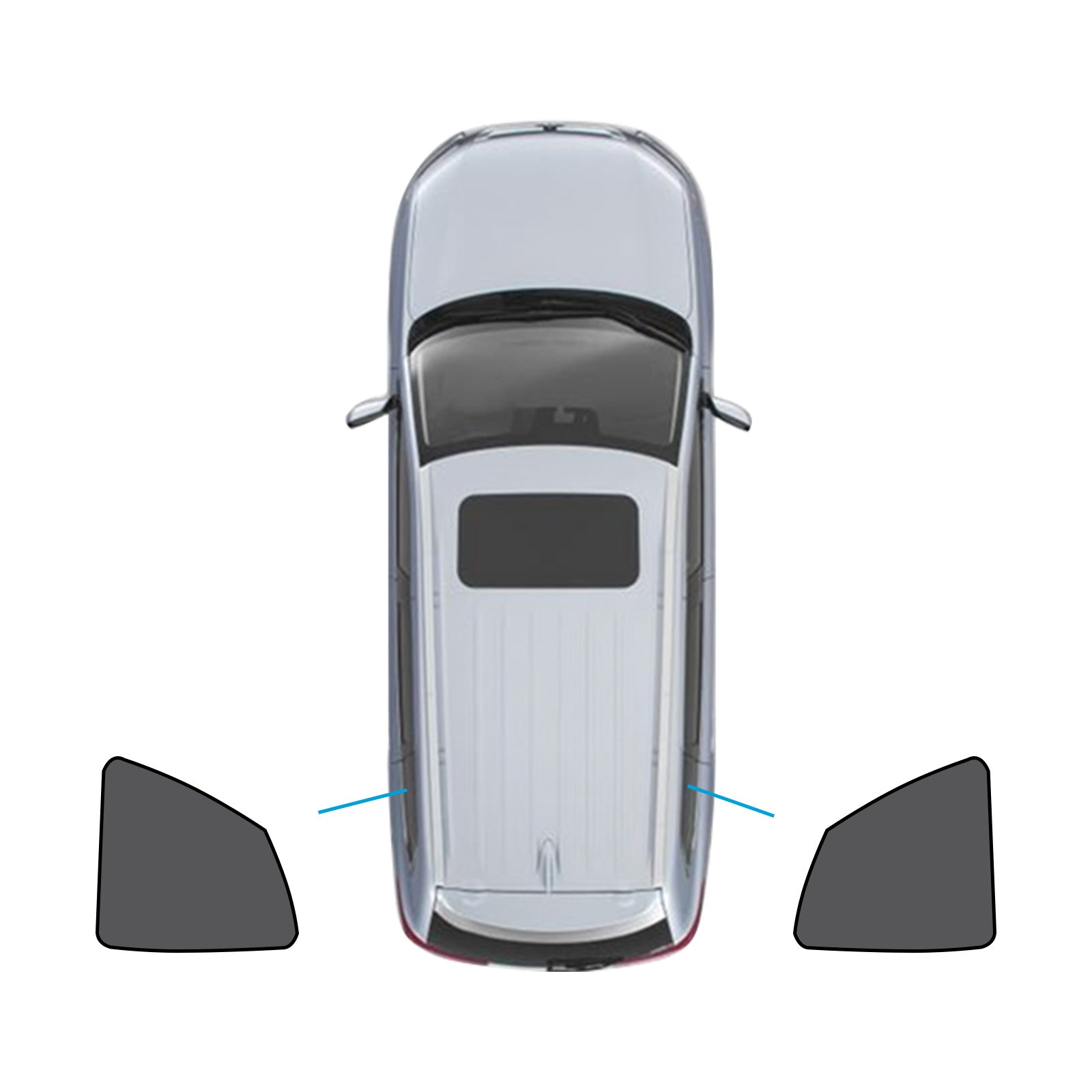 Car Window Magnetic Mesh Sun Blind Shades Suitable for BMW iX3 2023-2024-2