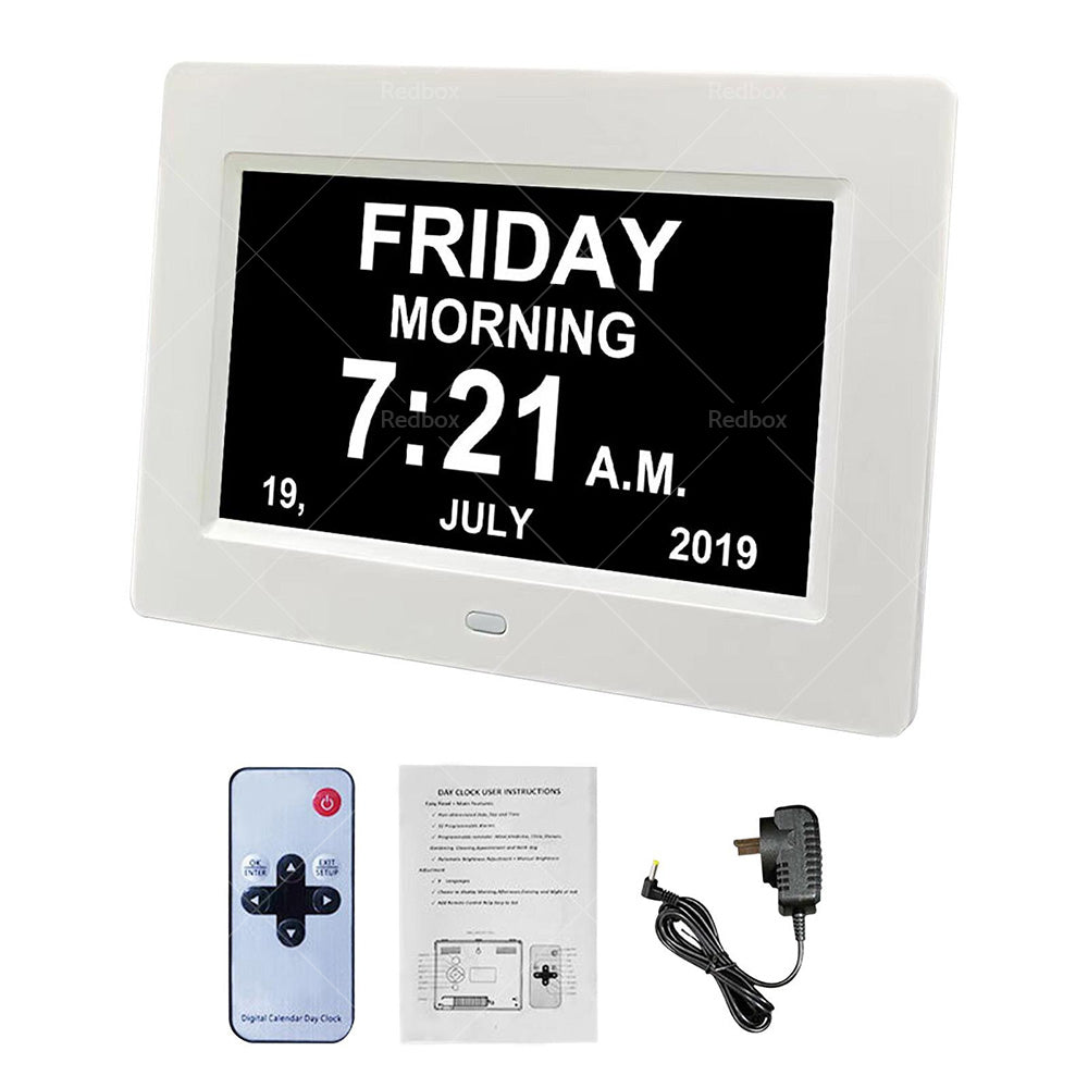 7  LED Large Digital Day Clock Calendar Dementia Date Week Month Year Time Wall-6