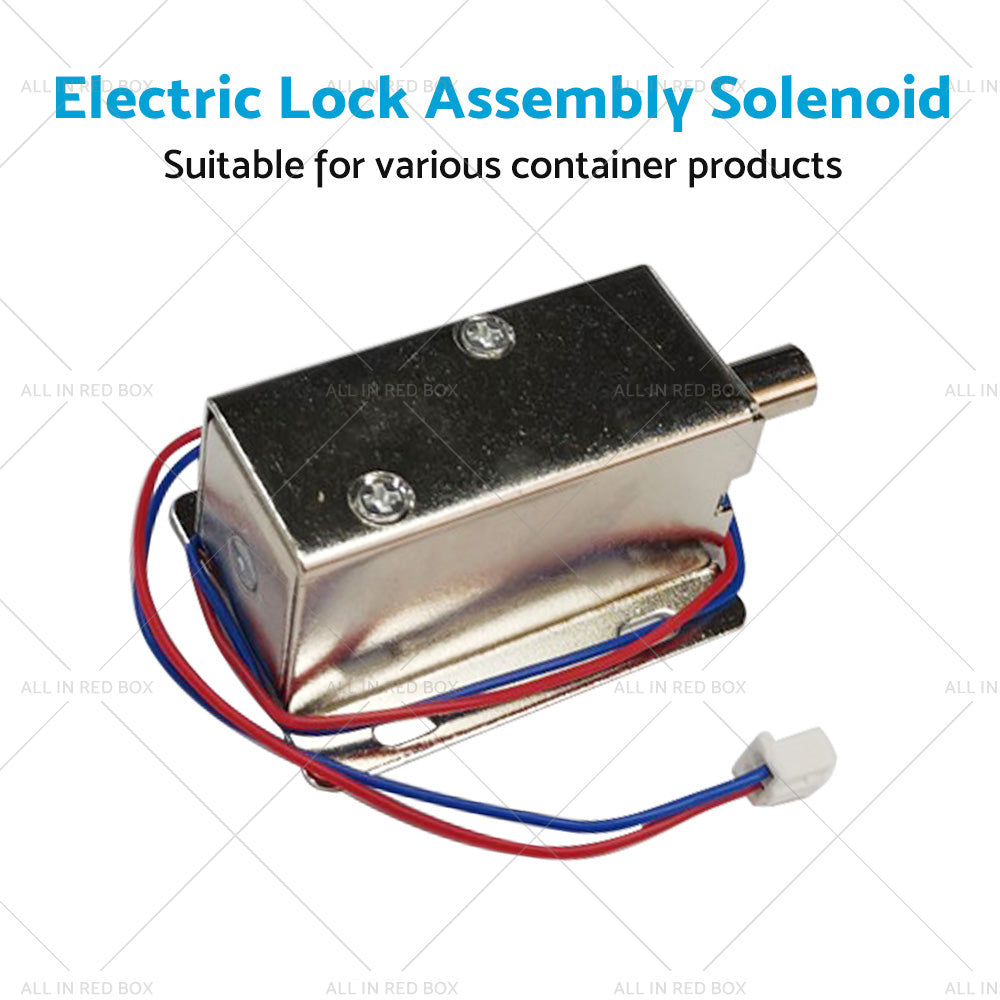 Round Electronic Solenoid Latch Lock 12V 0. 6A Electric Release Assembly Catch-4