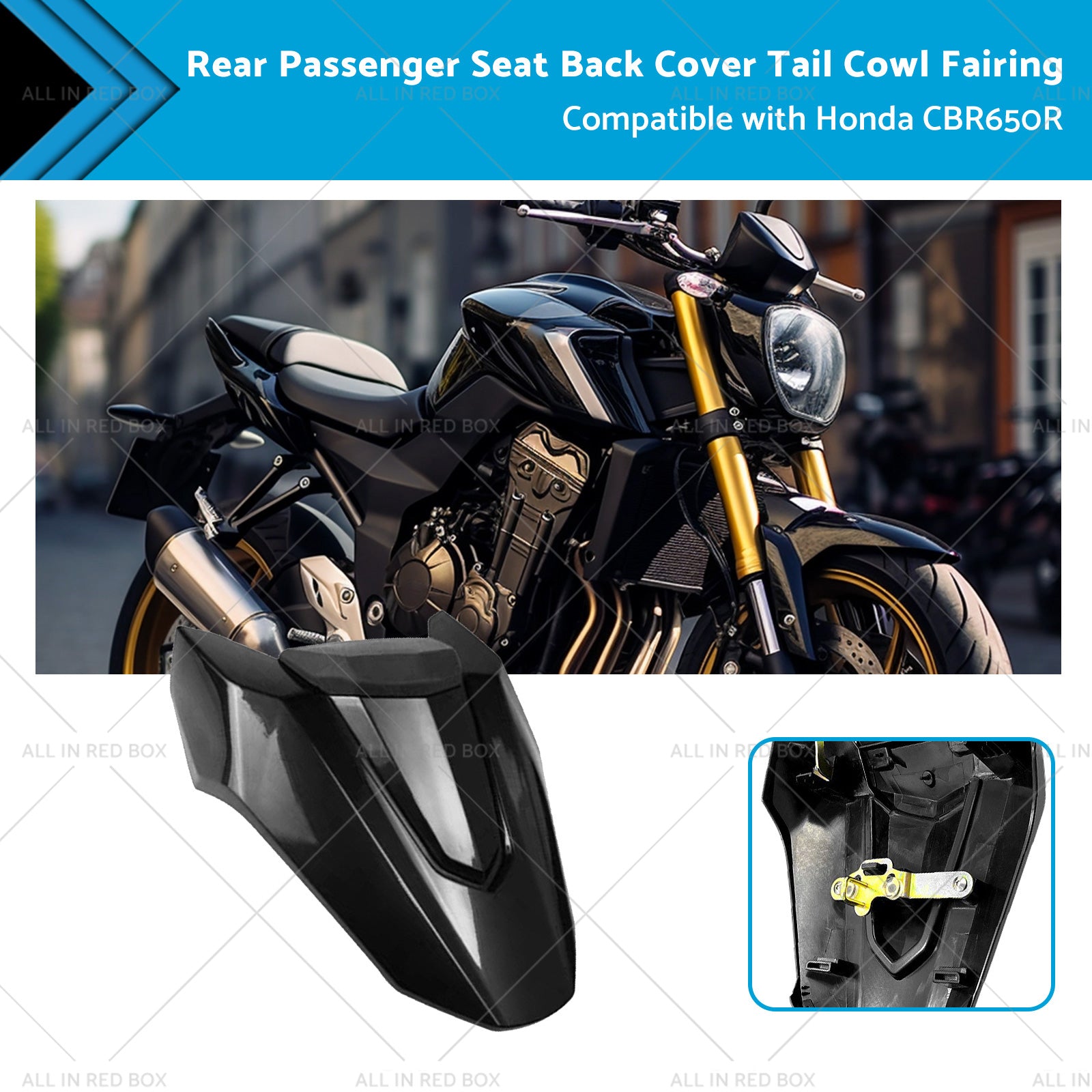 Rear Passenger Seat Back Cover Tail Cowl Fairing Suitablefor 21-23 Honda CBR650R-0