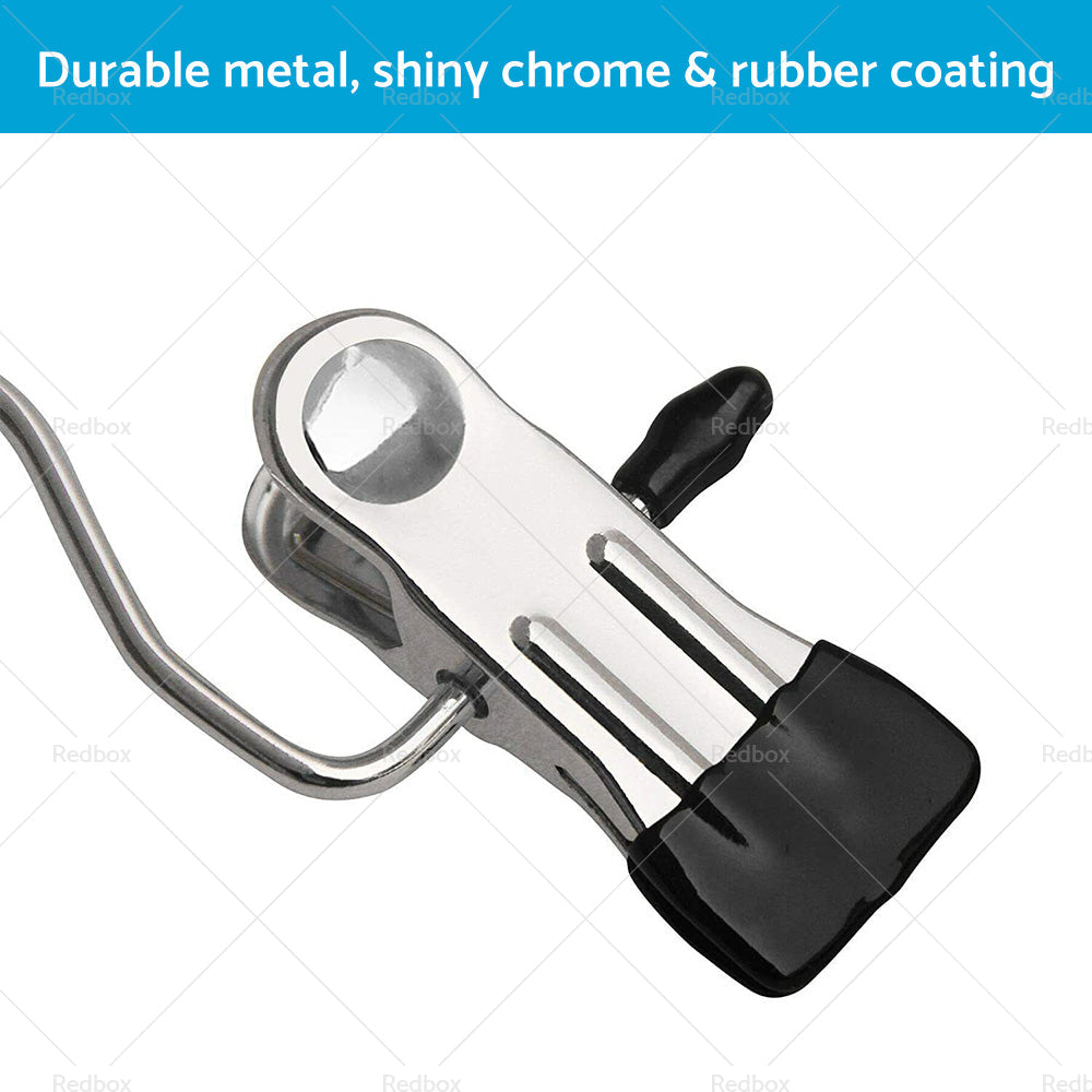 30PCS Single Clips Metal Hook Pins Scarf Belt Shoe Boots Hanger Portable Pegs-4