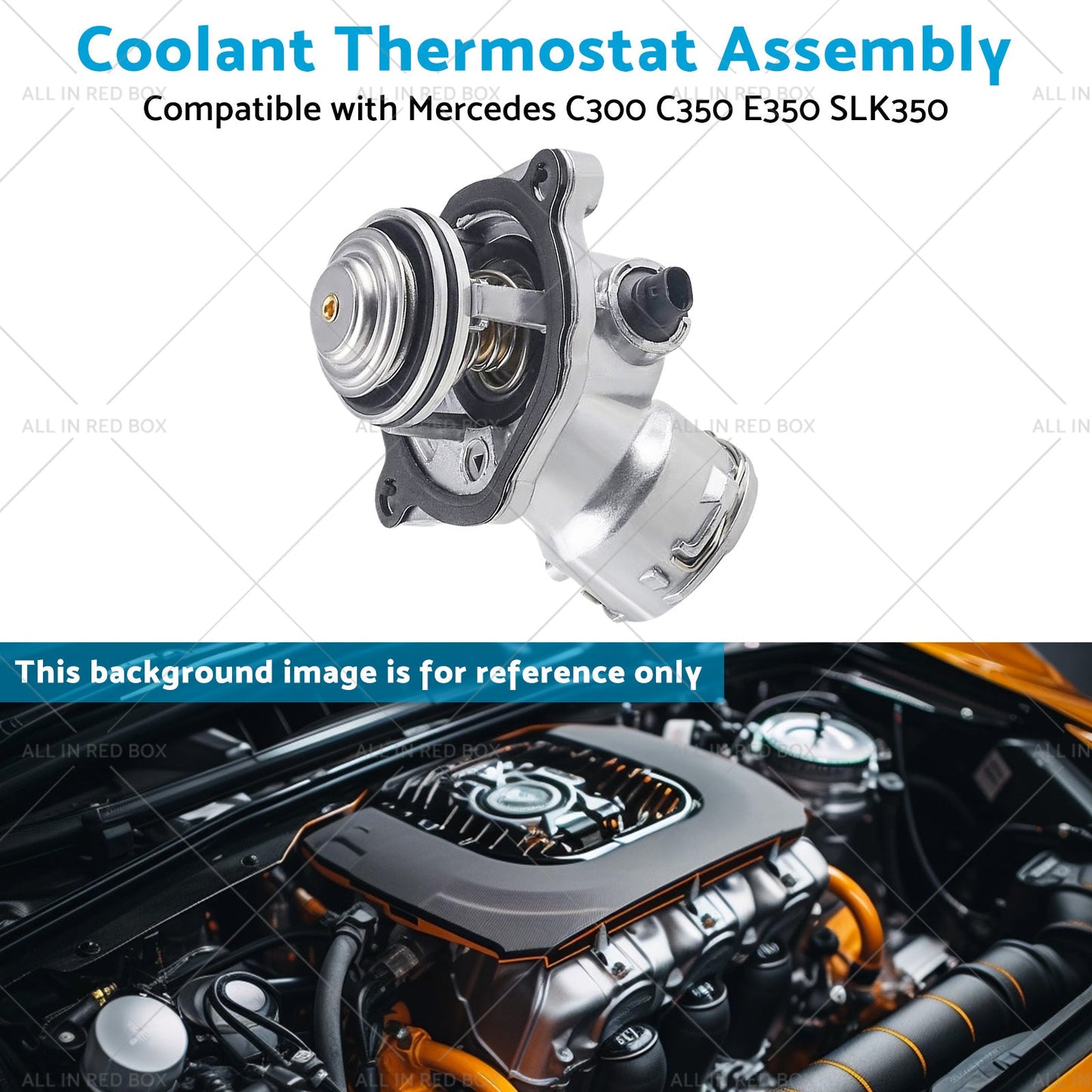 Coolant Thermostat Assembly Suitable for Mercedes C300 C350 E350 SLK350 50-12-4