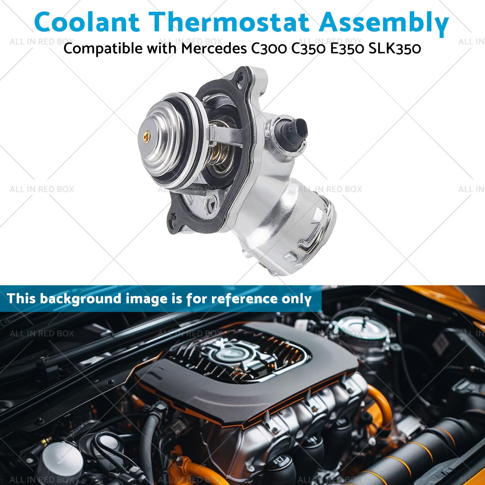 Coolant Thermostat Assembly Suitable for Mercedes C300 C350 E350 SLK350 50-12-4