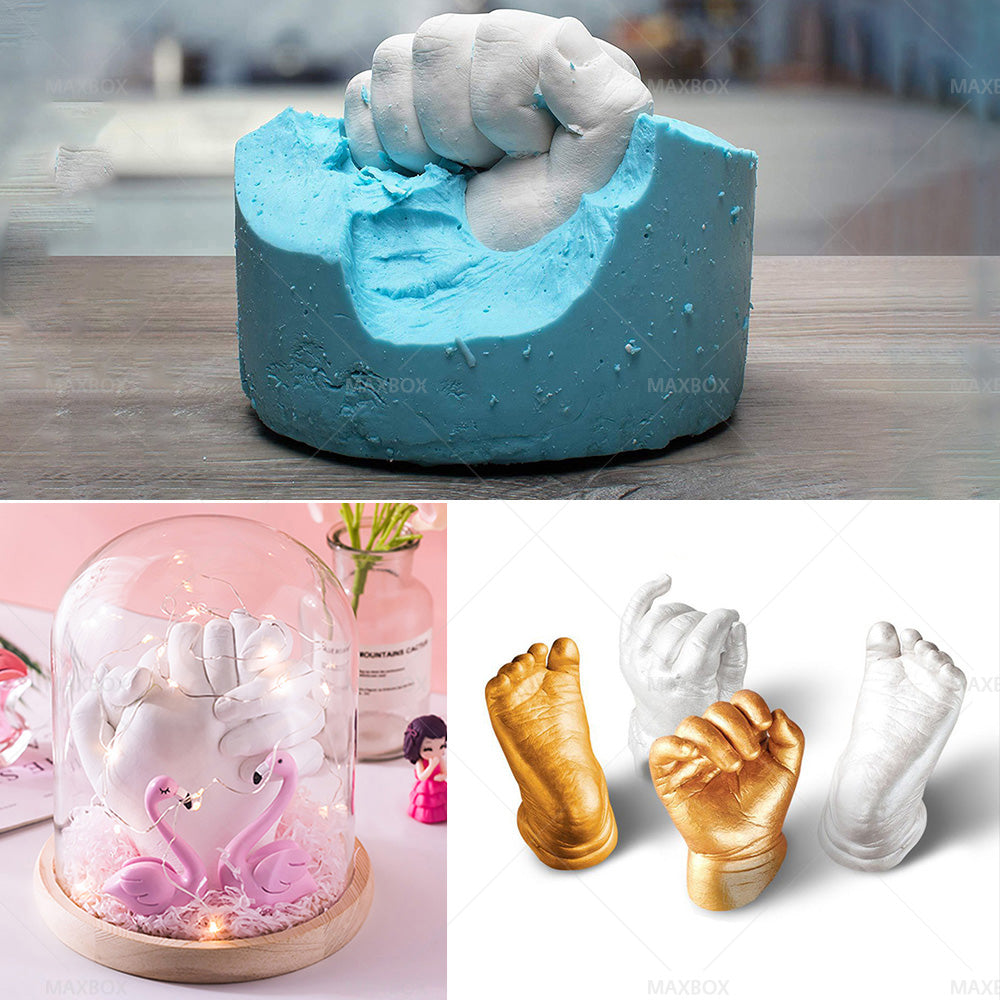 3D KEEPSAKE HANDS DIY CASTING KIT ART 1400G White Clone Model Powder for Adults-3