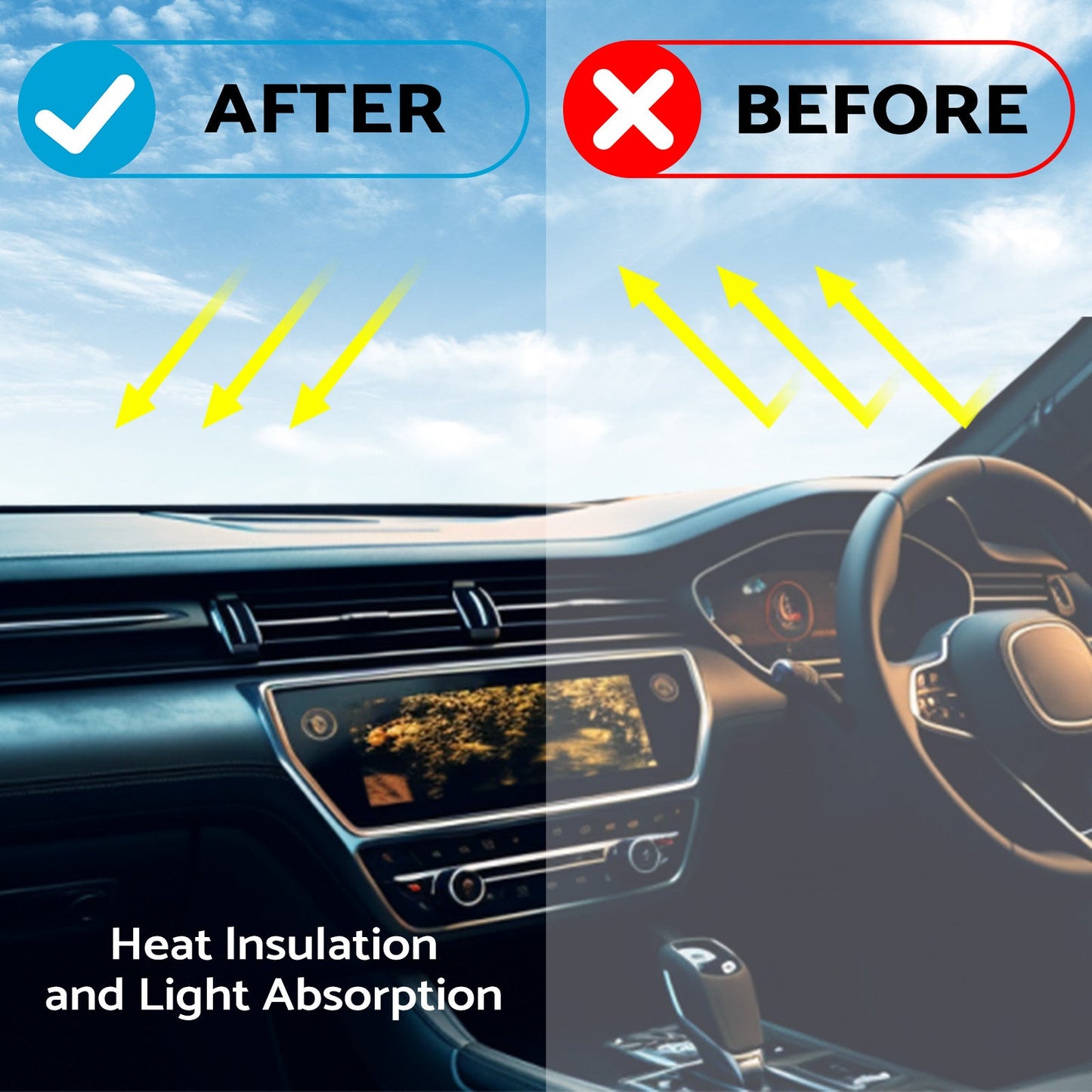 Non-Slip Dash Mat Suitable For LDV D90 SV9A 2017-2022 Black Dashboard Cover-2