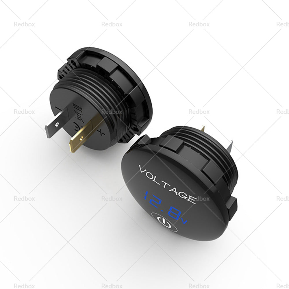 Car Panel Voltmeter 2PCS Volt Gauge Voltage Meter 12V-24V LED Digital Display DC-4