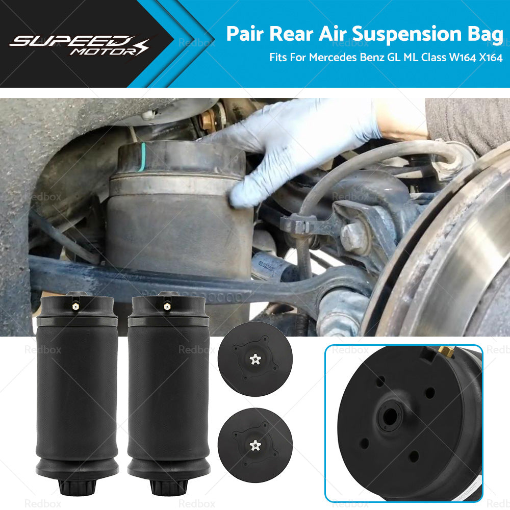 2 x Rear Air Suspension Bag Shocks Fits For Mercedes Benz W164 GL ML Class-0