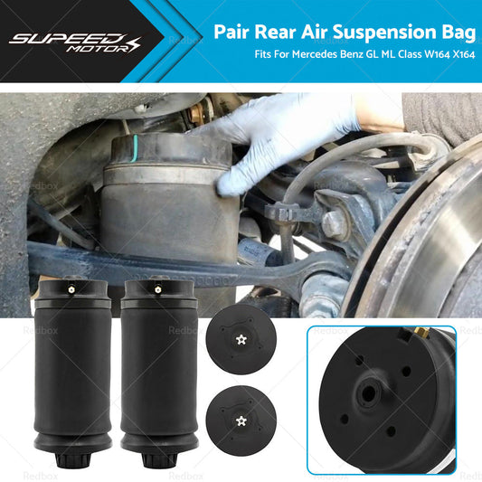 2 x Rear Air Suspension Bag Shocks Fits For Mercedes Benz W164 GL ML Class-0