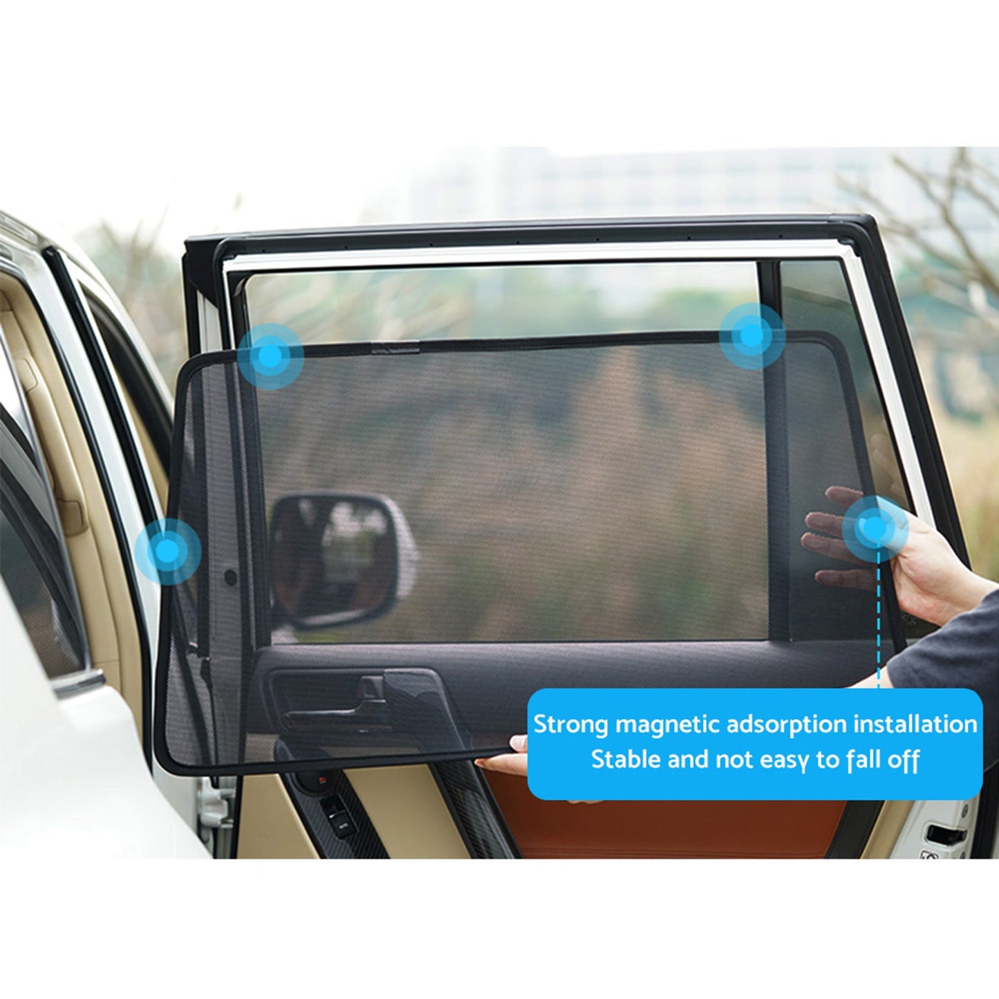 Car Window Sun Blind Suitable for Mercedes Benz GLA Class 2014-2019 Magnetic-2