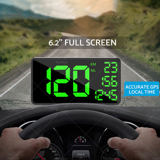 Truck GPS Speedometer 6. 2inch Extend Display Odometer Overspeed Alarm MPH KMH-0