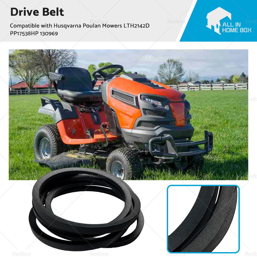 Drive Belt Suitable For Husqvarna Poulan Mowers LTH2142D PP17538HP 130969-0