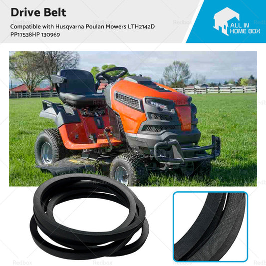 Drive Belt Suitable For Husqvarna Poulan Mowers LTH2142D PP17538HP 130969-0
